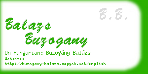 balazs buzogany business card