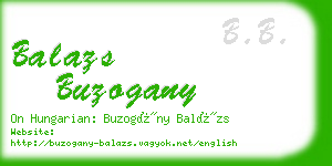 balazs buzogany business card